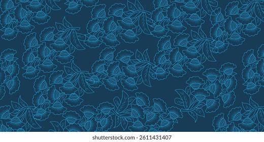Seamless Floral Pattern. Abstract Floral Pattern design. Colorful floral pattern for Textile, Fabric, Wallpaper, Wrapping and all prints. Vector illustrator pattern. 