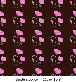 Seamless floral pattern with abstract flowers. For textiles or covers for books, clothes, wallpapers, printing, gift wrapping.