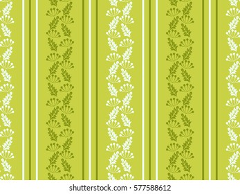 Seamless floral pattern of abstract flowers and leaves. For textile or book covers, manufacturing, wallpapers, print, gift wrap.