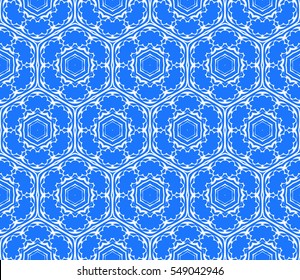 seamless floral pattern. abstract geometry flower. vector illustration. interior decoration, wallpaper, presentation, fashion design