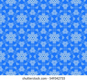 seamless floral pattern. abstract geometry flower. vector illustration. interior decoration, wallpaper, presentation, fashion design