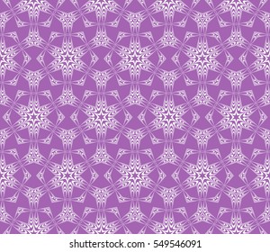 seamless floral pattern. abstract geometry flower. vector illustration. interior decoration, wallpaper, presentation, fashion design