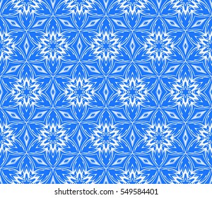 seamless floral pattern. abstract geometry flower. vector illustration. interior decoration, wallpaper, presentation, fashion design