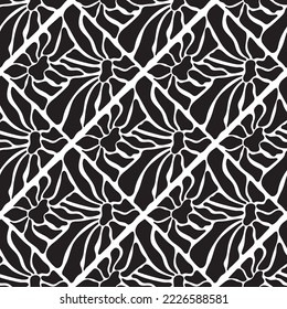 Patrón floral sin soldadura. Flores dibujadas a mano.