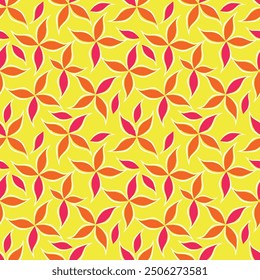 Seamless floral pattern with abstract hand drawn flower and leaf background elements in purple, pink, yellow, white and blue. Flower garden wallpaper design vector prepared for textile printing