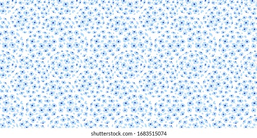 
Seamless floral pattern. Abstract ornamental background with stylized small flowers.