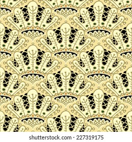 Seamless floral pattern. Abstract texture with flowers. Vector background.