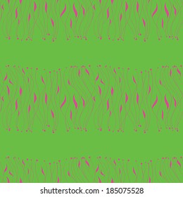 Seamless floral pattern. abstract unusual plants 