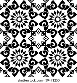 seamless floral pattern, abstract vector background