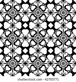 seamless floral pattern, abstract vector design element