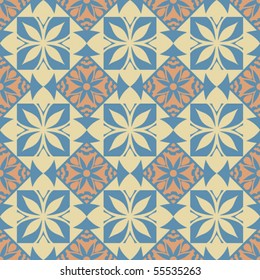 seamless floral pattern, abstract vector background