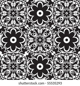 seamless floral pattern, abstract vector background