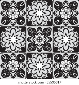 seamless floral pattern, abstract vector background