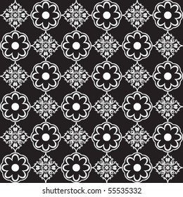 seamless floral pattern, abstract vector background