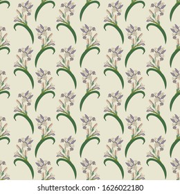 Seamless floral pattern. Art Deco ornament in vector