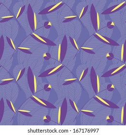 A seamless floral pattern  art deco