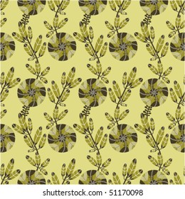 Seamless floral pattern Art Nouveau