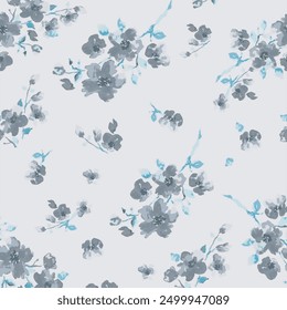 Seamless floral pattern art work.seamless colorfull flower design.