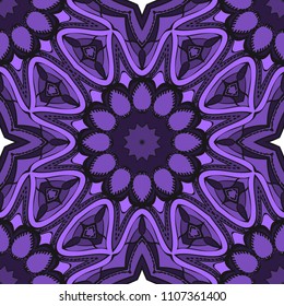 Seamless Floral pattern. Art-deco Geometric background. Modern graphic design. Vector illustration.