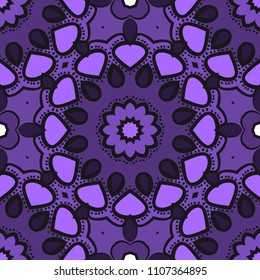 Seamless Floral pattern. Art-deco Geometric background. Modern graphic design. Vector illustration.