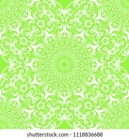 Seamless Floral pattern. Art-deco Geometric background. Modern graphic design. Vector illustration. For print, modern fashion.
