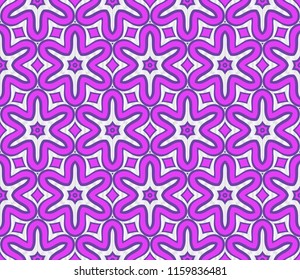 Seamless Floral pattern. Art-deco Geometric background. Modern graphic design. Vector illustration.