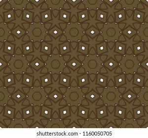 Seamless Floral pattern. Art-deco Geometric background. Modern graphic design. Vector illustration.