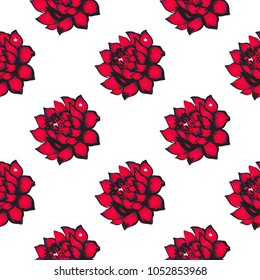 Seamless floral pattern, artichoke vector design, endless doodles background