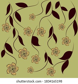 seamless floral pattern and background