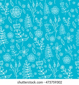 Seamless floral pattern background