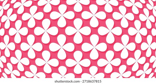 Fondo de patrón floral sin fisuras. Flores de margarita y hojas de trébol