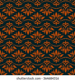 Seamless floral pattern for background design. Vector illustration. 