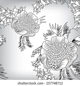 Seamless floral pattern background, EPS10 Vector background