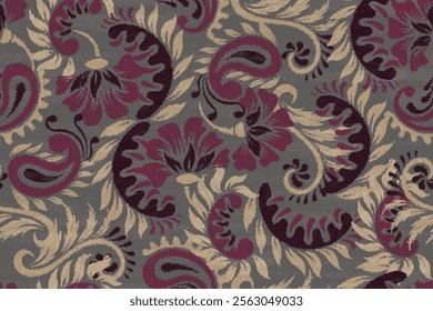 seamless floral pattern for background, fabric, cover, wallpaper, motif, etc.