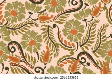 seamless floral pattern for background, fabric, cover, wallpaper, motif, etc.
