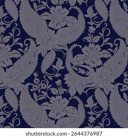 seamless floral pattern for background, fabric, cover, wallpaper, motif, etc