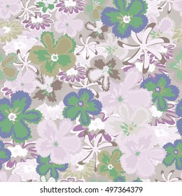 Seamless floral pattern. Background for fabrics, textiles, paper, wallpaper, web pages, wedding invitations. Vector illustration.