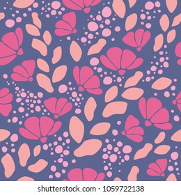 Seamless floral pattern. Background with flowers and leaves. vector illustration. part 2