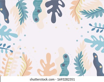 Seamless floral pattern. Background with flowers and leafs.