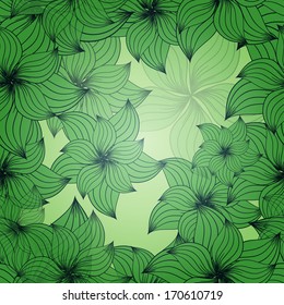 Seamless floral pattern. Background with flowers. Vector illustration