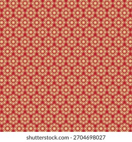 Ilustração de plano de fundo de padrão floral uniforme