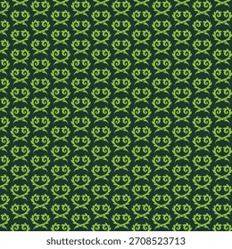 Seamless floral pattern background with intricate vine and leaf designs backdrop