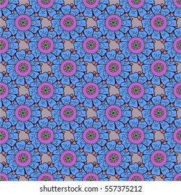 Seamless floral pattern in the background mint background