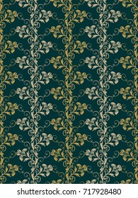 Seamless floral pattern background. Paper cut out seamless floral pattern.