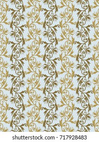 Seamless floral pattern background. Paper cut out seamless floral pattern.