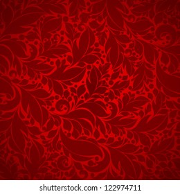 Seamless floral pattern Floral background red
