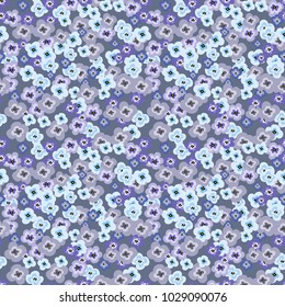 Seamless floral pattern. Background in small flowers for textiles, fabrics, cotton fabric, covers, wallpaper, print, gift wrapping, postcard, scrapbooking.