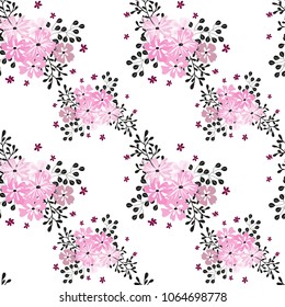 Seamless floral pattern. Background in small flowers for textiles, fabrics, cotton fabric, covers, wallpaper, print, gift wrapping, postcard, scrapbooking.