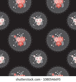 Seamless floral pattern. Background in small flowers for textiles, fabrics, cotton fabric, covers, wallpaper, print, gift wrapping, postcard, scrapbooking.