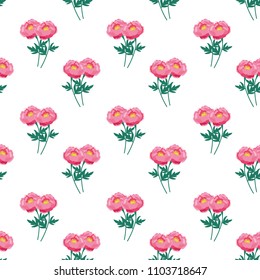 Seamless floral pattern. Background in small flowers for textiles, fabrics, cotton fabric, covers, wallpaper, print, gift wrapping, postcard, scrapbooking.